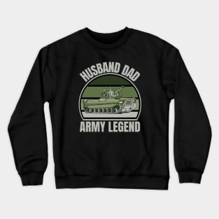 Husband Dad Army Legend Crewneck Sweatshirt